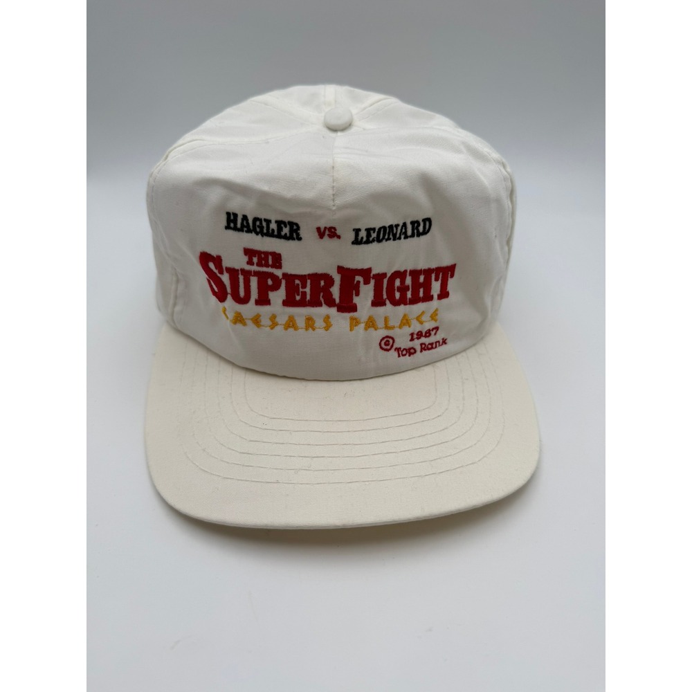 1987 Hagler v Leonard The Super Fight Caesars Palace Boxing Snapback Top Rank
